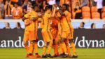 The Dynamo celebrate after defeating Columbus Crew SC