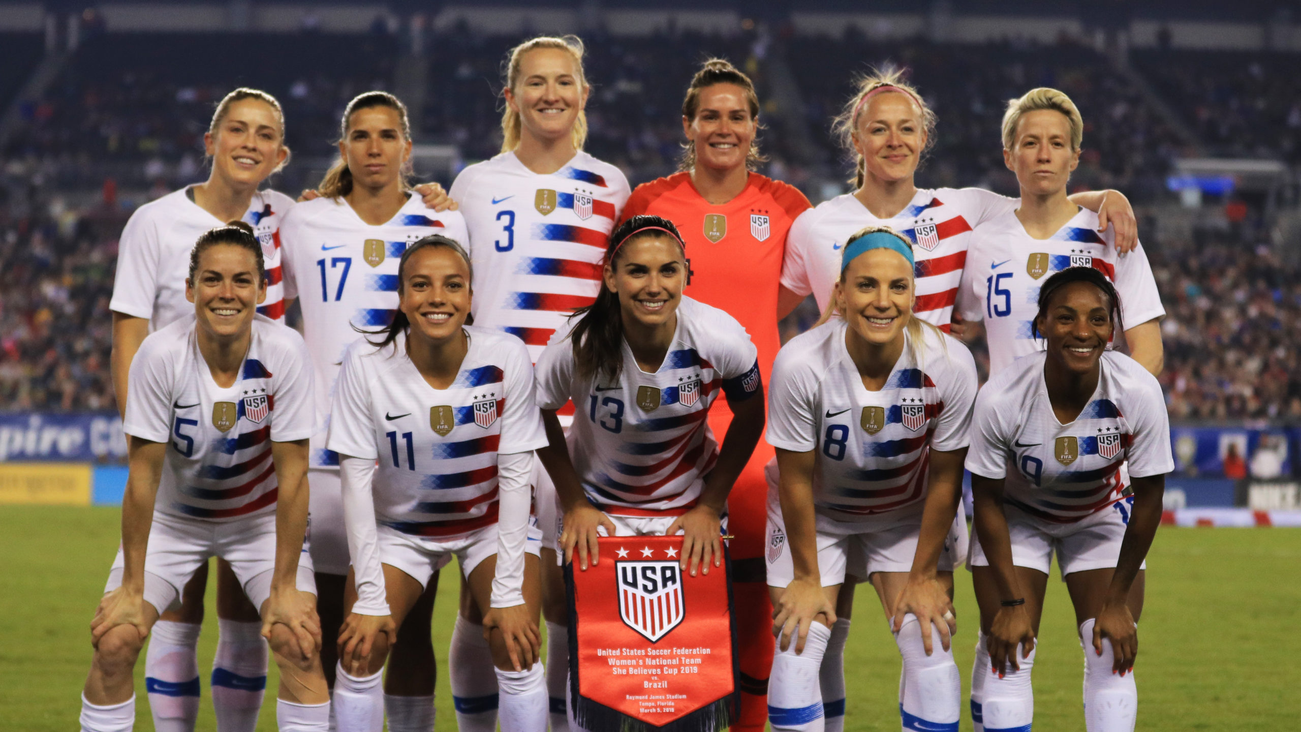 us womens soccer shirt off