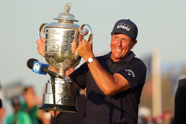 Golf: Phil Mickelson Makes History