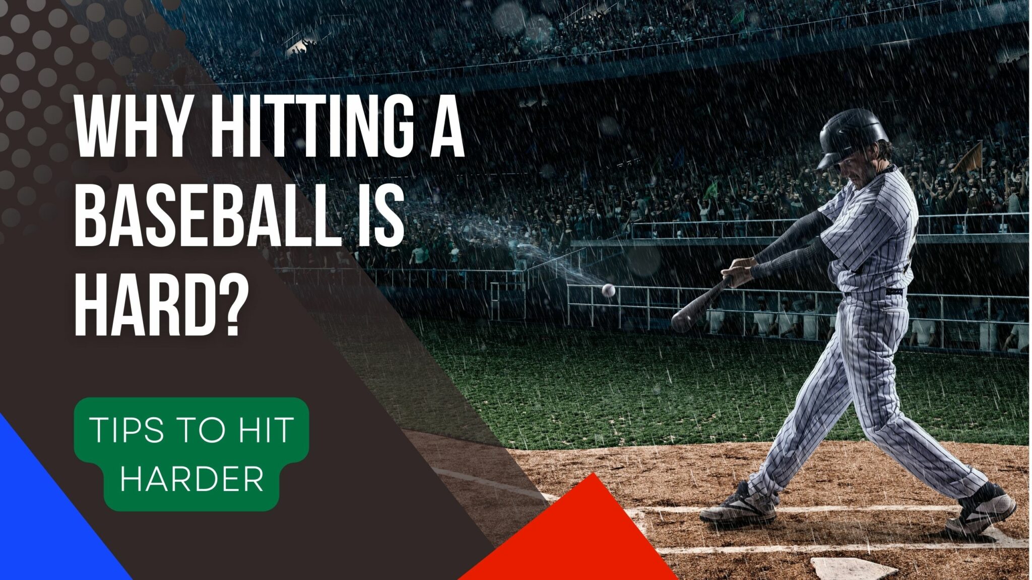 Why hitting a baseball is hard